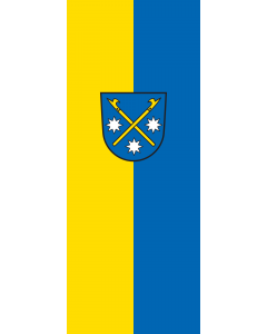 Vertical Hanging Swivel Crossbar Banner Flag: Villingendorf |  portrait flag | 3.5m² | 38sqft | 300x120cm | 10x4ft 