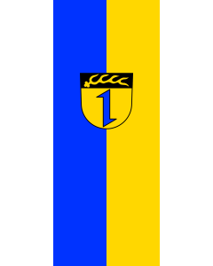 Flag: Deißlingen | portrait flag | 3.5m² | 38sqft | 300x120cm | 10x4ft