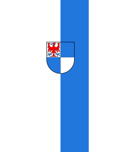 Vertical Hanging Beam Flag: Schwarzwald-Baar-Kreis (Kreis) |  portrait flag | 6m² | 64sqft | 400x150cm | 13x5ft 