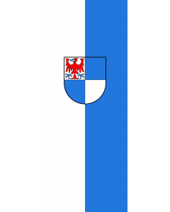 Vertical Hanging Swivel Crossbar Banner Flag: Schwarzwald-Baar-Kreis (Kreis) |  portrait flag | 3.5m² | 38sqft | 300x120cm | 10x4ft 
