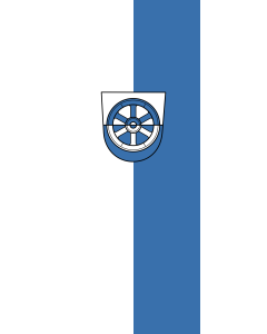 Vertical Hanging Beam Flag: Donaueschingen |  portrait flag | 3.5m² | 38sqft | 300x120cm | 10x4ft 