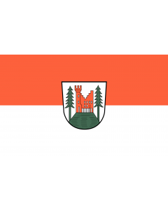 Flag: Furtwangen im Schwarzwald |  landscape flag | 1.35m² | 14.5sqft | 90x150cm | 3x5ft 