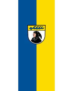 Flag: Mönchweiler |  portrait flag | 3.5m² | 38sqft | 300x120cm | 10x4ft 