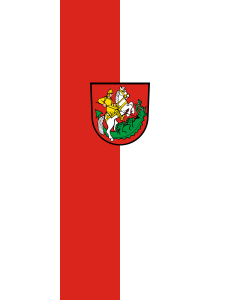 Flag: St. Georgen im Schwarzwald |  portrait flag | 3.5m² | 38sqft | 300x120cm | 10x4ft 
