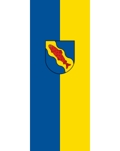 Flag: Vöhrenbach |  portrait flag | 3.5m² | 38sqft | 300x120cm | 10x4ft 