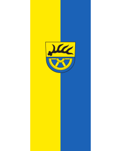 Vertical Hanging Beam Flag: Tuttlingen (Kreis) | portrait flag | 3.5m² | 38sqft | 300x120cm | 10x4ft