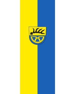 Vertical Hanging Beam Flag: Tuttlingen (Kreis) | portrait flag | 6m² | 64sqft | 400x150cm | 13x5ft