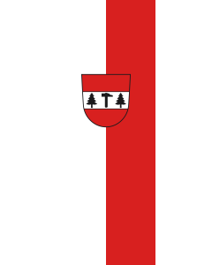 Vertical Hanging Beam Flag: Deilingen |  portrait flag | 6m² | 64sqft | 400x150cm | 13x5ft 