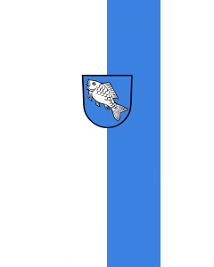 Vertical Hanging Swivel Crossbar Banner Flag: Gunningen |  portrait flag | 3.5m² | 38sqft | 300x120cm | 10x4ft 