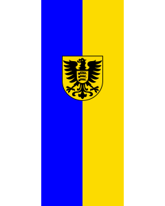 Flag: Trossingen | portrait flag | 3.5m² | 38sqft | 300x120cm | 10x4ft
