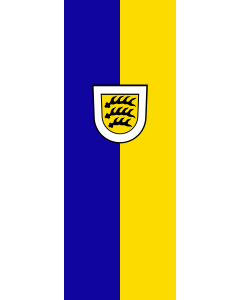 Flag: Tuttlingen | portrait flag | 6m² | 64sqft | 400x150cm | 13x5ft