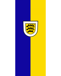 Vertical Hanging Swivel Crossbar Banner Flag: Tuttlingen |  portrait flag | 3.5m² | 38sqft | 300x120cm | 10x4ft 