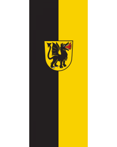 Vertical Hanging Swivel Crossbar Banner Flag: Wurmlingen |  portrait flag | 3.5m² | 38sqft | 300x120cm | 10x4ft 