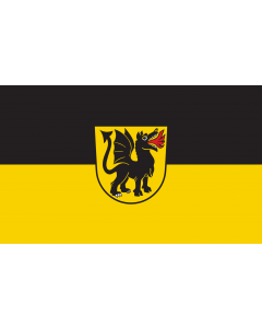 Flag: Wurmlingen |  landscape flag | 1.35m² | 14.5sqft | 90x150cm | 3x5ft 