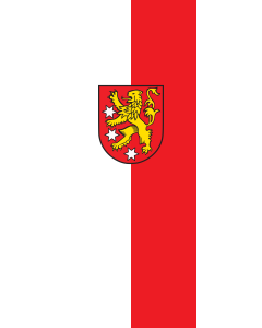 Vertical Hanging Beam Flag: Aach |  portrait flag | 3.5m² | 38sqft | 300x120cm | 10x4ft 