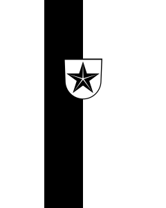 Vertical Hanging Beam Flag: Engen | portrait flag | 6m² | 64sqft | 400x150cm | 13x5ft