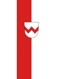 Vertical Hanging Beam Flag: Volkertshausen | portrait flag | 6m² | 64sqft | 400x150cm | 13x5ft
