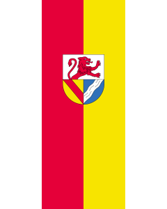 Vertical Hanging Swivel Crossbar Banner Flag: Lörrach (Kreis) |  portrait flag | 3.5m² | 38sqft | 300x120cm | 10x4ft 