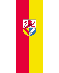 Vertical Hanging Beam Flag: Lörrach (Kreis) |  portrait flag | 6m² | 64sqft | 400x150cm | 13x5ft 