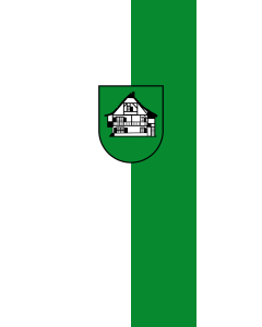 Vertical Hanging Beam Flag: Hausen im Wiesental |  portrait flag | 3.5m² | 38sqft | 300x120cm | 10x4ft 