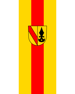 Flag: Inzlingen | portrait flag | 3.5m² | 38sqft | 300x120cm | 10x4ft
