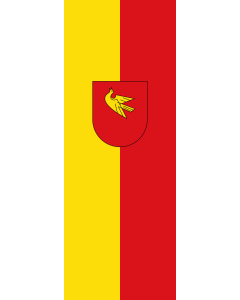 Flag: Lörrach |  portrait flag | 6m² | 64sqft | 400x150cm | 13x5ft 