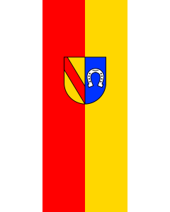 Flag: Schallbach | portrait flag | 3.5m² | 38sqft | 300x120cm | 10x4ft