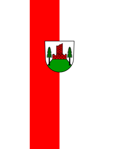 Bandiera: Malsburg-Marzell | bandiera ritratto | 3,5&nbsp;m² | 300&nbsp;×&nbsp;120&nbsp;cm 
