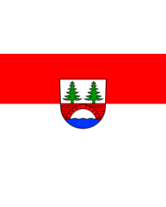 Flag: Albbruck |  landscape flag | 1.35m² | 14.5sqft | 90x150cm | 3x5ft 