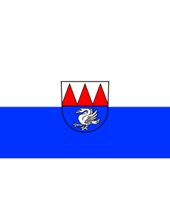 Flag: Lauchringen |  landscape flag | 1.35m² | 14.5sqft | 90x150cm | 3x5ft 