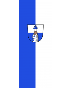 Flag: Stühlingen |  portrait flag | 6m² | 64sqft | 400x150cm | 13x5ft 
