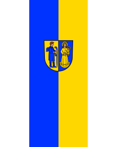 Flag: Waldshut-Tiengen | portrait flag | 3.5m² | 38sqft | 300x120cm | 10x4ft