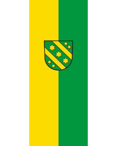 Vertical Hanging Beam Flag: Reutlingen (Kreis) | portrait flag | 3.5m² | 38sqft | 300x120cm | 10x4ft