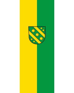 Vertical Hanging Beam Flag: Reutlingen (Kreis) | portrait flag | 6m² | 64sqft | 400x150cm | 13x5ft