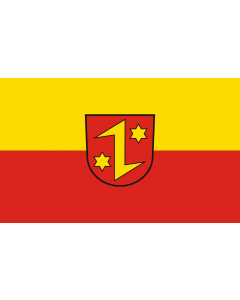 Flag: Dettingen an der Erms |  landscape flag | 1.35m² | 14.5sqft | 90x150cm | 3x5ft 
