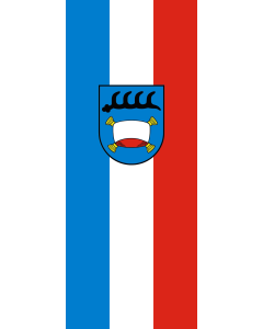 Vertical Hanging Beam Flag: Pfullingen | portrait flag | 3.5m² | 38sqft | 300x120cm | 10x4ft