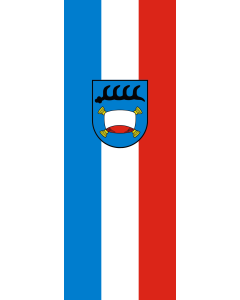 Vertical Hanging Swivel Crossbar Banner Flag: Pfullingen | portrait flag | 6m² | 64sqft | 400x150cm | 13x5ft