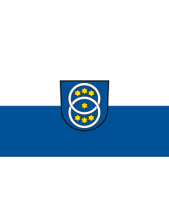 Flag: Zwiefalten | landscape flag | 1.35m² | 14.5sqft | 90x150cm | 3x5ft