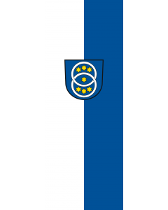 Flag: Zwiefalten |  portrait flag | 6m² | 64sqft | 400x150cm | 13x5ft 