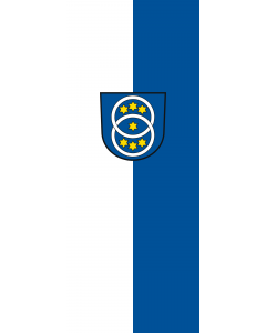 Flag: Zwiefalten |  portrait flag | 3.5m² | 38sqft | 300x120cm | 10x4ft 
