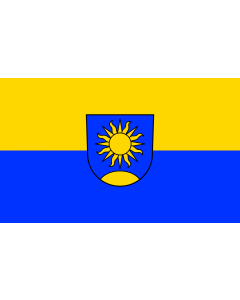 Flag: Sonnenbühl |  landscape flag | 1.35m² | 14.5sqft | 90x150cm | 3x5ft 