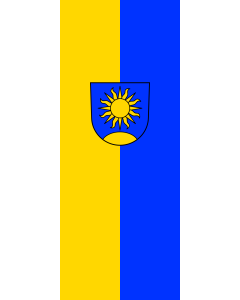 Flag: Sonnenbühl | portrait flag | 3.5m² | 38sqft | 300x120cm | 10x4ft