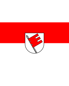 Flag: Tübingen (Kreis) |  landscape flag | 1.35m² | 14.5sqft | 90x150cm | 3x5ft 