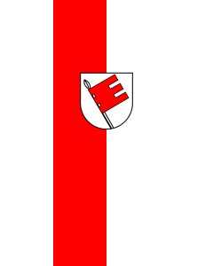 Flag: Tübingen (Kreis) |  portrait flag | 3.5m² | 38sqft | 300x120cm | 10x4ft 