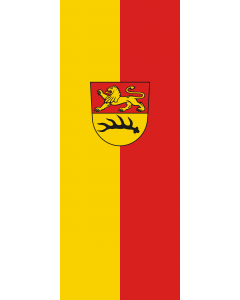 Vertical Hanging Swivel Crossbar Banner Flag: Bodelshausen |  portrait flag | 3.5m² | 38sqft | 300x120cm | 10x4ft 