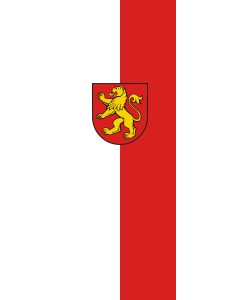 Vertical Hanging Beam Flag: Dußlingen |  portrait flag | 6m² | 64sqft | 400x150cm | 13x5ft 