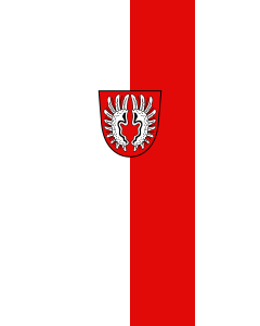 Flag: Gomaringen | portrait flag | 3.5m² | 38sqft | 300x120cm | 10x4ft