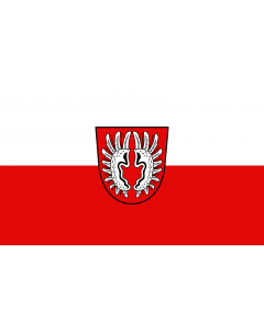 Flag: Gomaringen |  landscape flag | 1.35m² | 14.5sqft | 90x150cm | 3x5ft 