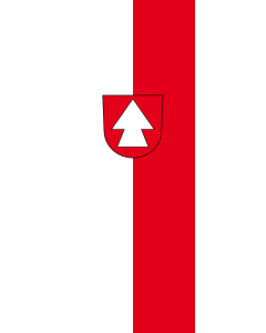 Vertical Hanging Beam Flag: Hirrlingen | portrait flag | 6m² | 64sqft | 400x150cm | 13x5ft