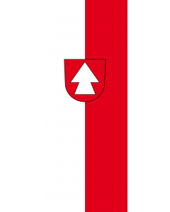 Flag: Hirrlingen |  portrait flag | 3.5m² | 38sqft | 300x120cm | 10x4ft 